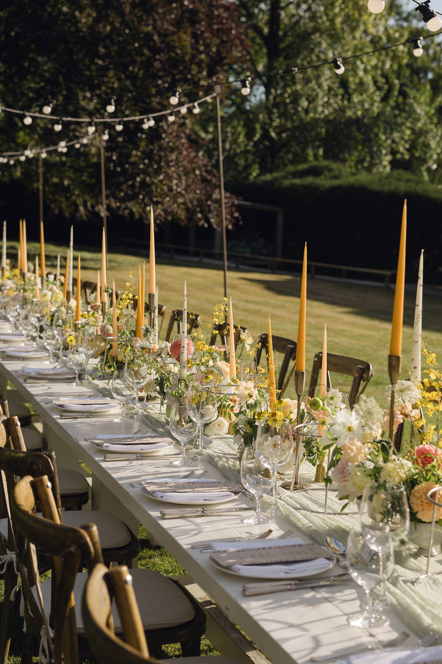 Wedding ceremony at Stourhead, Wiltshire. 