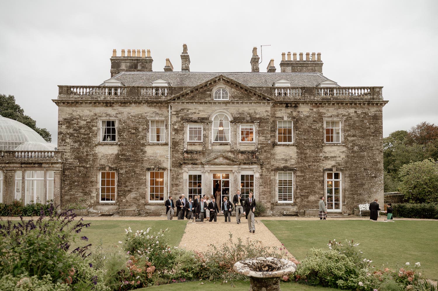 The back of Came House wedding by Sophia Veres Photography.