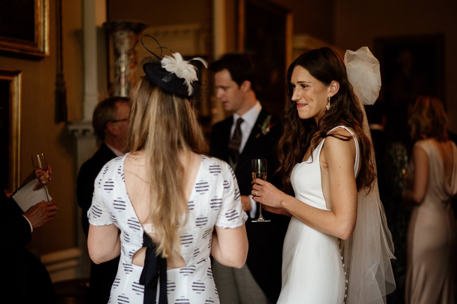 Champagne reception at a Came House wedding by Sophia Veres Photography.