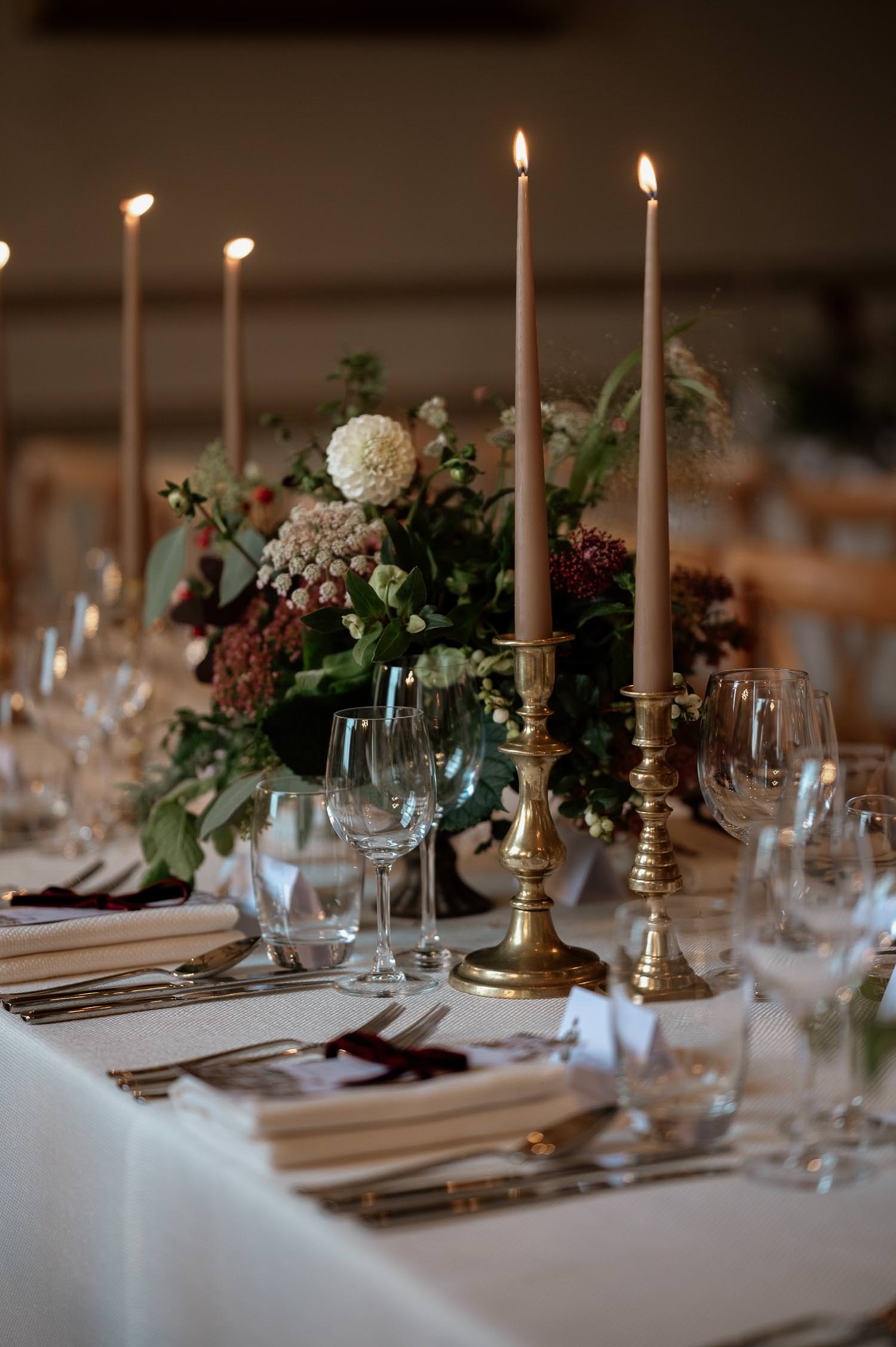 Bramble and Wild wedding flowers at Came House, Dorset.